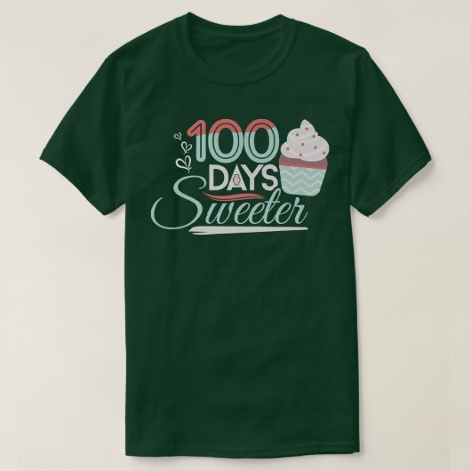 学校の100日目の先生スイートキャンディ1 Tシャツ (デザイン正面)