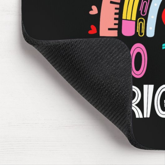 学校の100日目の先生100日明るい雨 マウスパッド (コーナー)