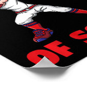 学校の100日目の子供の野球の100日のScho ポスター (角)