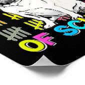 学校の100日目の男の子の子供100日スクールポンド ポスター (角)