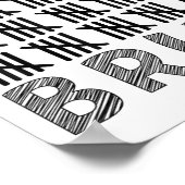 学校の100日目のBruh 100日の子供 ポスター (角)