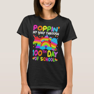 学校の100日目を通り抜けポップ・アートのる Tシャツ