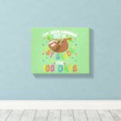 学校の100日目スロースデザイン1年生100日目 キャンバスプリント (インサイチュ (ウッドフロア))