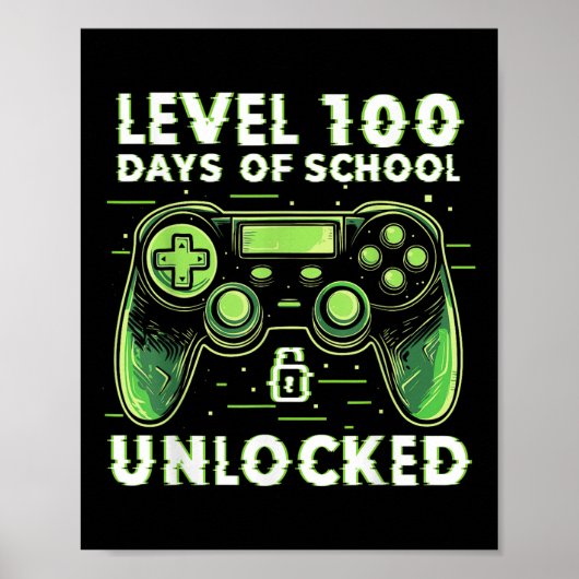 学校の100日目ビデオゲーマー学校の100日 ポスター (正面)