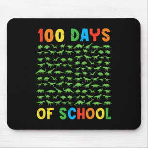 学校の100日目先生キッズ100日恐竜 マウスパッド