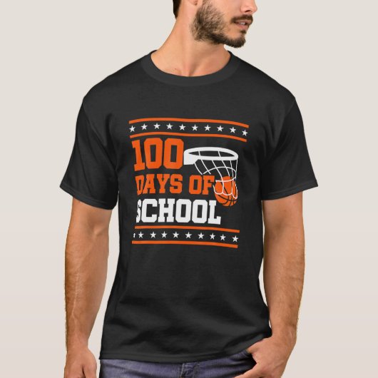 学校の100日目先生子供の子供ハッピー100ダ Tシャツ (正面)