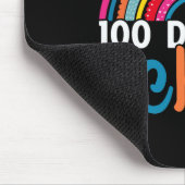 学校の100日目先生子供レトロGroovy 100 マウスパッド (コーナー)