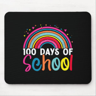 学校の100日目先生子供レトロGroovy 100 マウスパッド