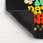 学校の100日目先生子供レトロGroovy 100 マウスパッド (コーナー)