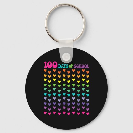 学校の100日目先生子供100日数学番号 キーホルダー (正面)