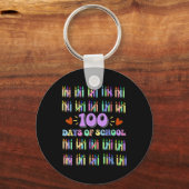 学校の100日目先生子供100日数学番号 キーホルダー (正面)