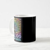 学校の100日目先生子供100日数学番号 コーヒーマグカップ (正面左)