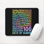 学校の100日目先生子供100日数学番号 マウスパッド (マウス)