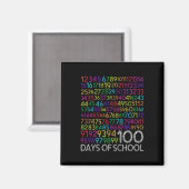 学校の100日目先生子供100日数学番号 マグネット (正面/裏面)