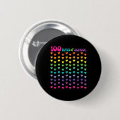 学校の100日目先生子供100日数学番号 缶バッジ (正面&裏面)