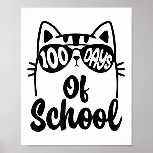 学校の100日目先生子供100日 ポスター (正面)