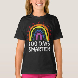 学校の100日目先生100日頭が切れる Tシャツ