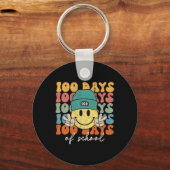 学校の100日目先生100日1 キーホルダー (正面)