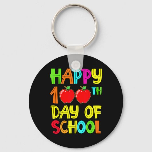 学校の100日目先生100日2022 キーホルダー (正面)