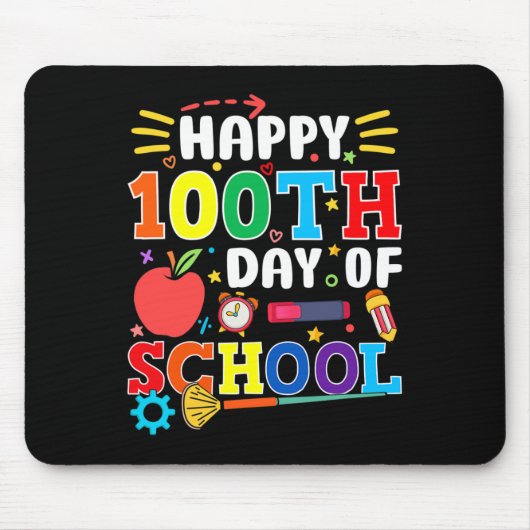 学校の100日目先生100日2 マウスパッド (正面)