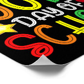 学校の100日目100日学校先生Stu ポスター (角)