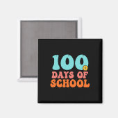 学校の100日目100日学校先生Stu マグネット (正面/裏面)