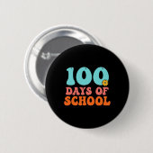 学校の100日目100日学校先生Stu 缶バッジ (正面&裏面)