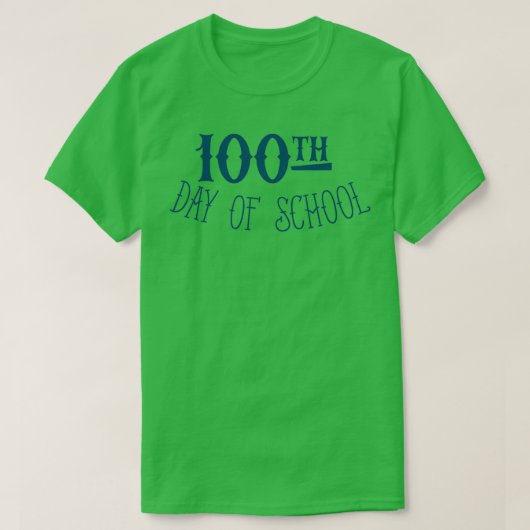 学校の100日目31 Tシャツ (デザイン正面)
