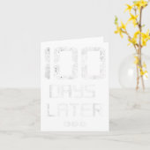 学校の100日目_100日後の日 – ファン カード (黄色い花)