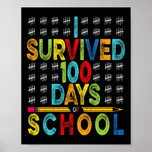 学校の100日間を生き抜いた! 100日目の記念すべき日 ポスター