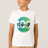 学校の100日100日の学子供 Tシャツ (正面)
