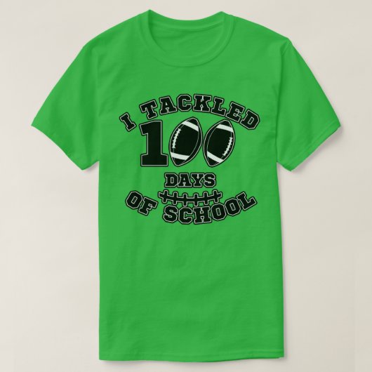 学校の100日1 Tシャツ (デザイン正面)