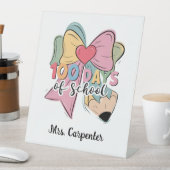 学校の100日✏️コケットボーペンシルデザイン 台座サイン (インサイチュ)