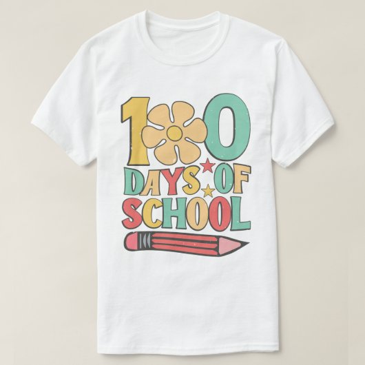 学校の100日 Tシャツ (デザイン正面)