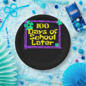 学校の100番目の100日学校の100日後 ペーパープレート (パーティー)