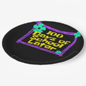 学校の100番目の100日学校の100日後 ペーパープレート (アングル)