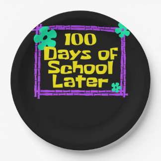 学校の100番目の100日学校の100日後 ペーパープレート