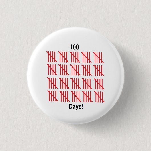 "学校の100th日"ボタン 缶バッジ (正面)