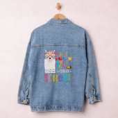 学校の120日目No Prob Llama 120日Of Pres デニムジャケット (ハンガー)