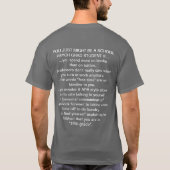 …学校のPsychの大学院生であるかもしれません Tシャツ (裏面)