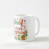 学校はおもしろい- no1 コーヒーマグカップ (正面右)