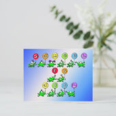 学校はカッコいい – カエル ポストカード (スタンド正面)