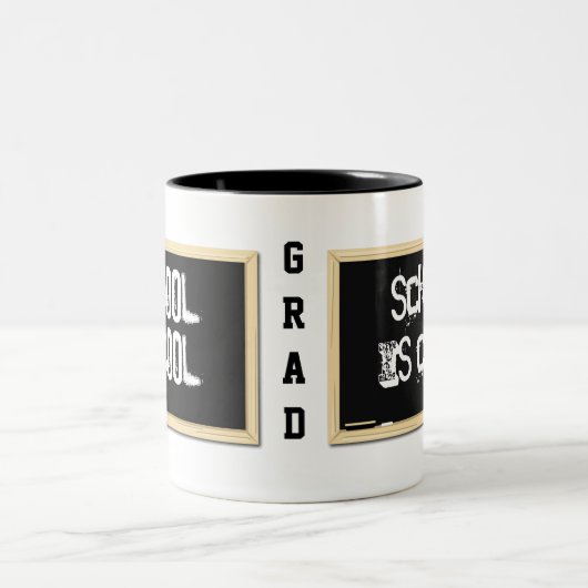 学校はクールなマグです ツートーンマグカップ (中央)