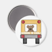 学校はクールスクールバス マグネット (正面/裏面)