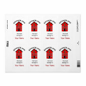 学校はクール蔵書票 ラベル (フルシート)