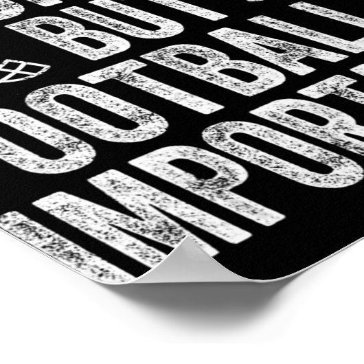 学校はサッカーが重要なフットバ ポスター (角)