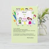 学校は先生の砕氷船Notecardをからかいます 招待状 (スタンド正面)