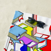 「学校は夏に出る」ビーチタオル。 ビーチタオル (インサイチュ)