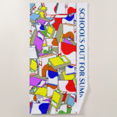 「学校は夏に出る」ビーチタオル。 ビーチタオル (正面)