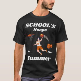 学校は夏のバスケTシャツ Tシャツ